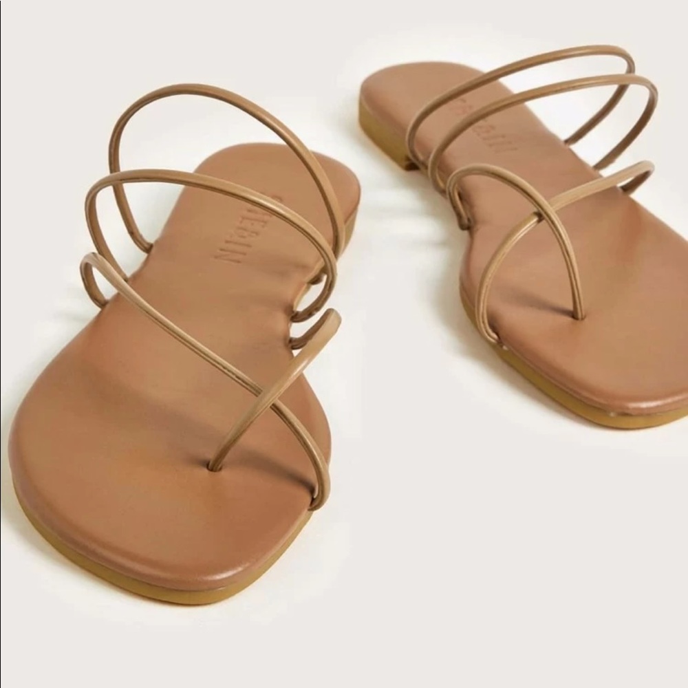 Nude thin strap sandals